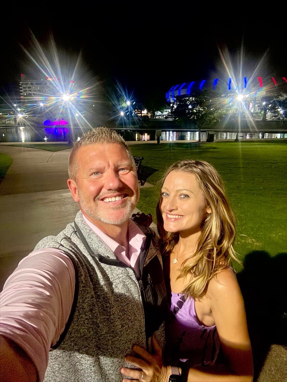 Ryan Richmond and Delia Jo together in downtown Huntsville